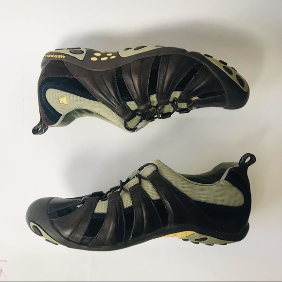 Merrell Caper Dark Earth Multi All Terrain Bungee Hiking Slip-On Shoe Sneaker 9 - Picture 4 of 13